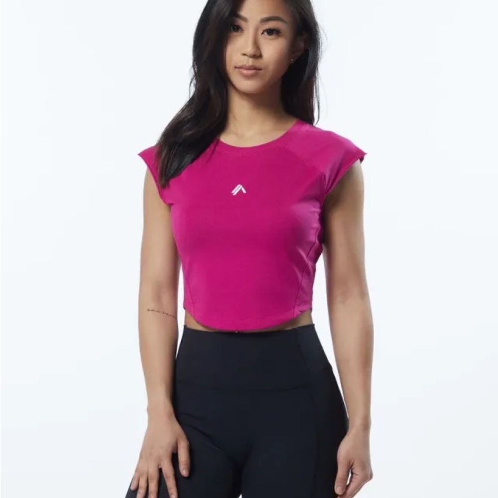 Alphalete Velocity Pink Crop Top